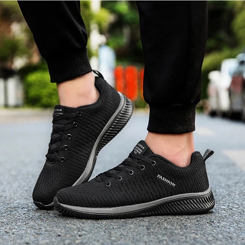 (image for) TENGOO Outdoors Mesh Material Breathable Anti-slip Lightweight Casual Sport shoes for Running Basketball Workout Gym