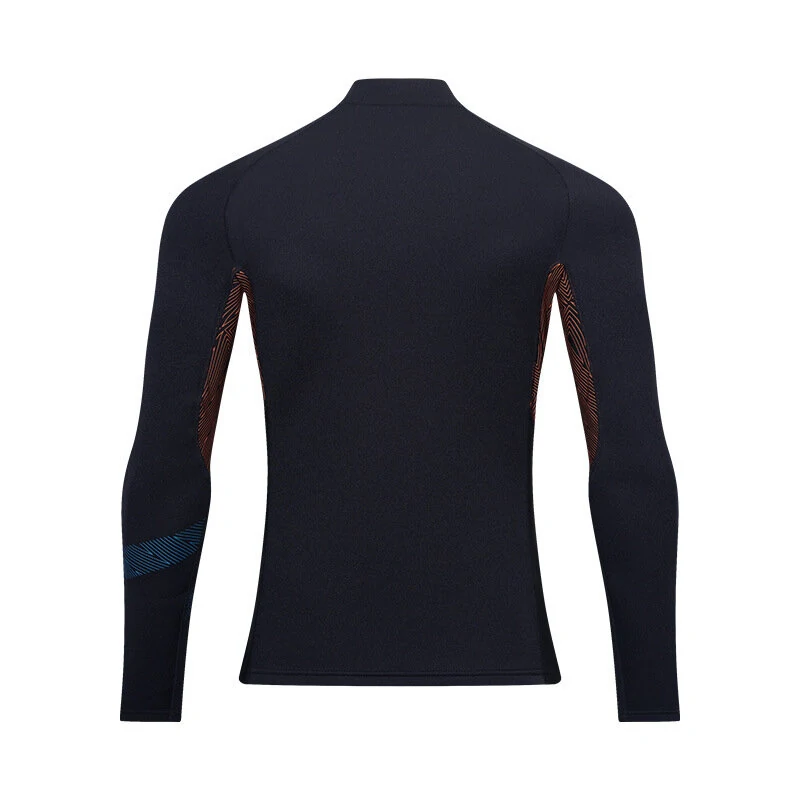 (image for) ZCCO Men Wetsuit 1.5mm Neoprene UV Protection Comfortable Front Zipper Surfing Long Sleeve Cold-proof Diving Top